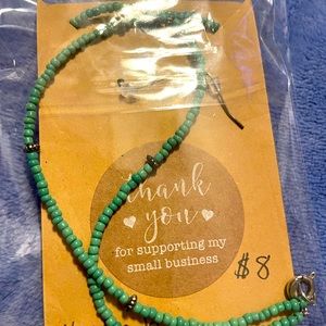 Green Beaded Beauty Necklace